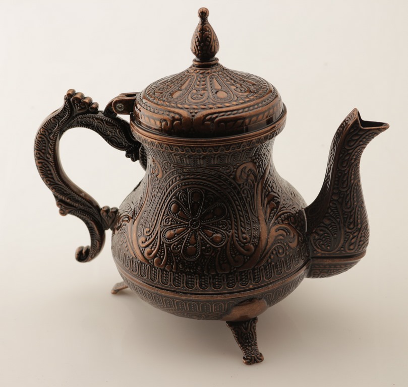 Чайник металлический декоративный "Султан", цвет бронза 